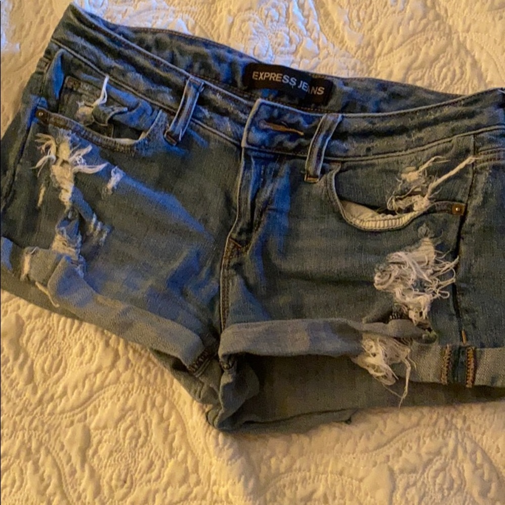 Express jean short shorts